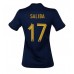 Billige Frankrike William Saliba #17 Hjemmetrøye Dame VM 2022 Kortermet